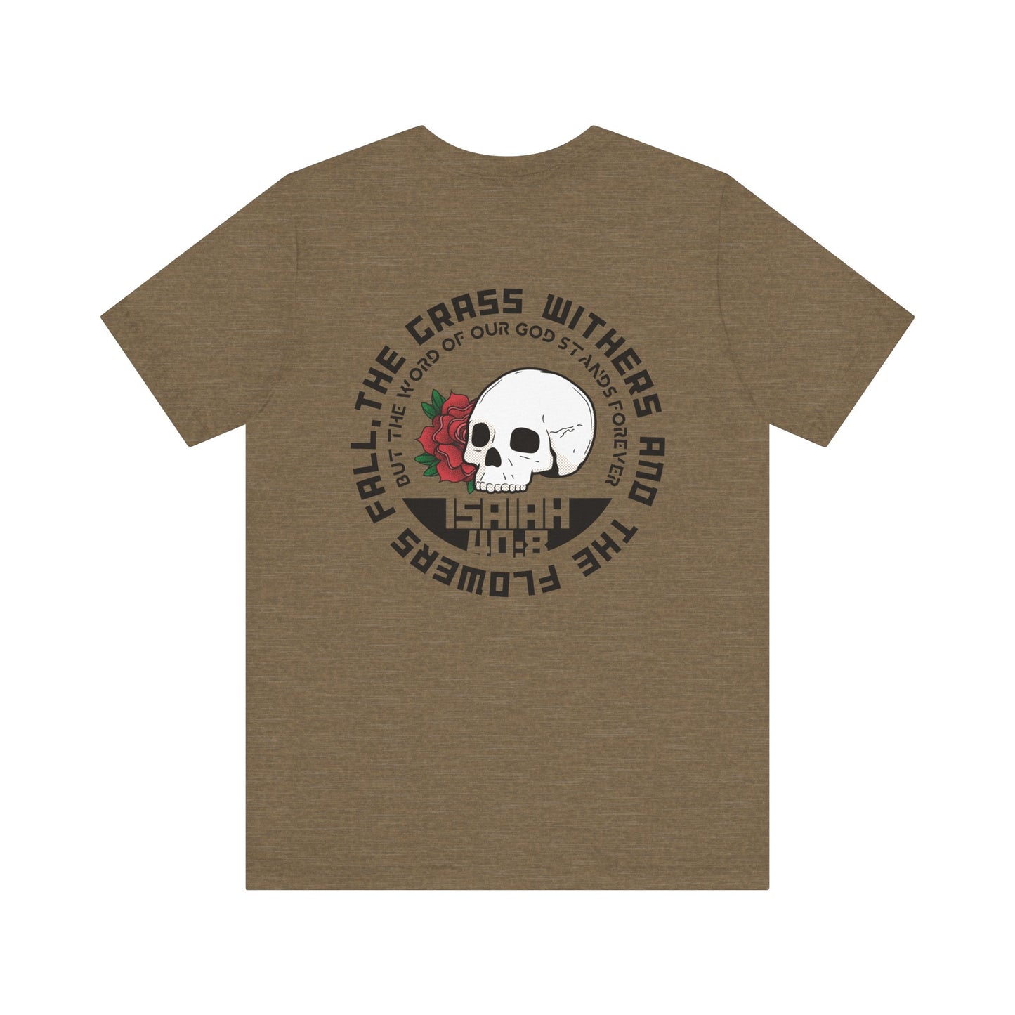 Adult Unisex Tee - Rose Skull