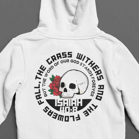 Rose Skull - Adult Unisex Hooded Sweatshirt