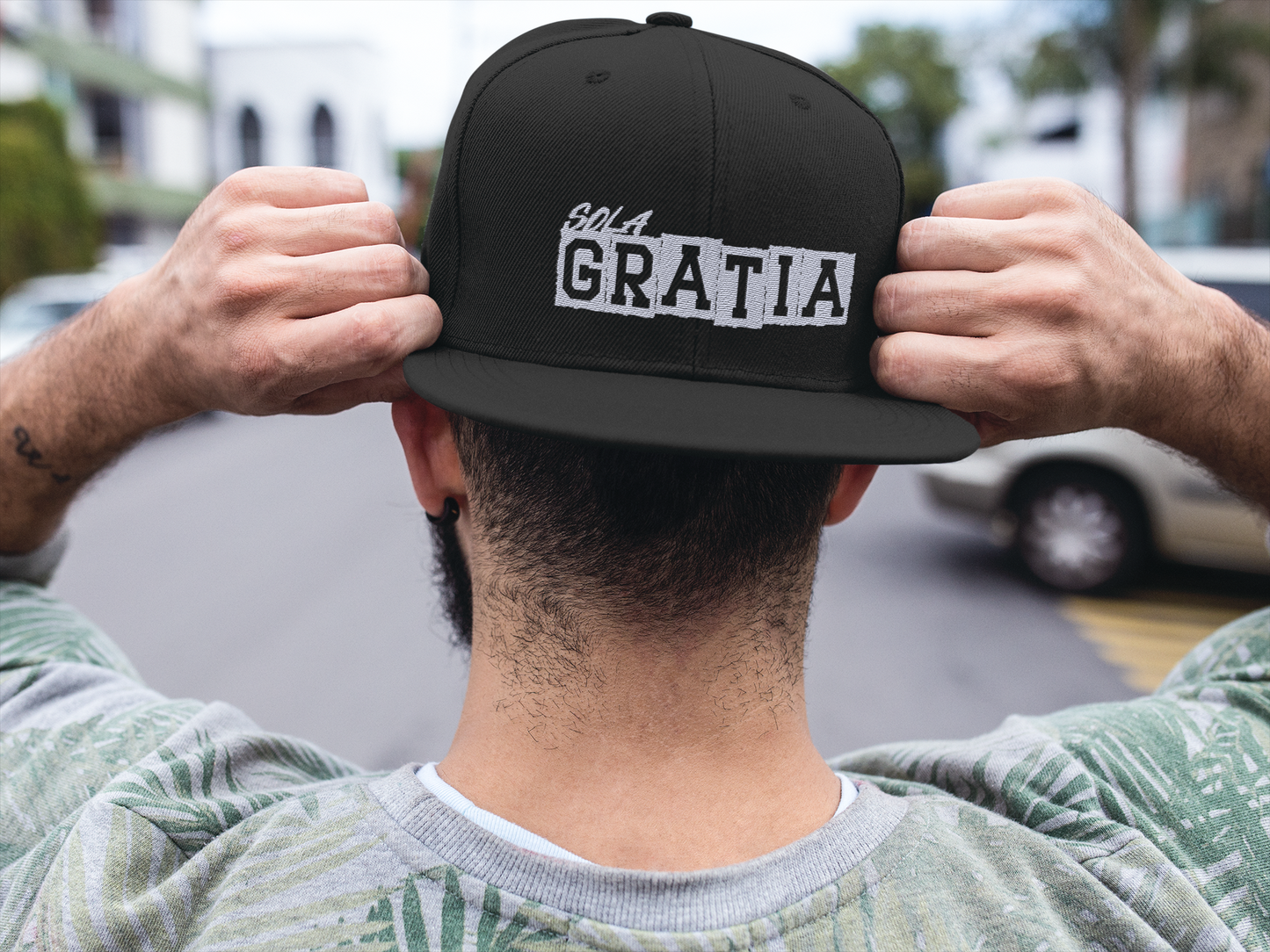 Sola Gratia Square Flat Bill Hat