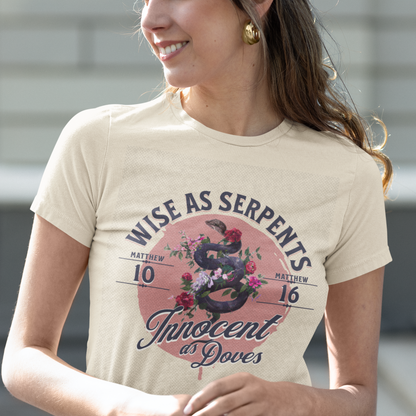 Wise As Serpents Rose Snake - Adult Unisex Tee