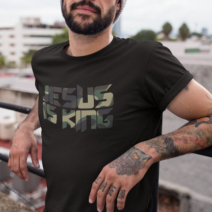 Camo Jesus is King - Adult Unisex Tee