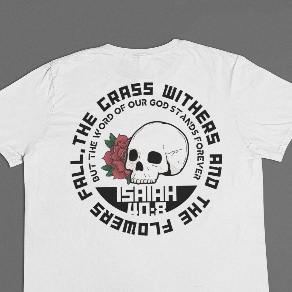 Adult Unisex Tee - Rose Skull