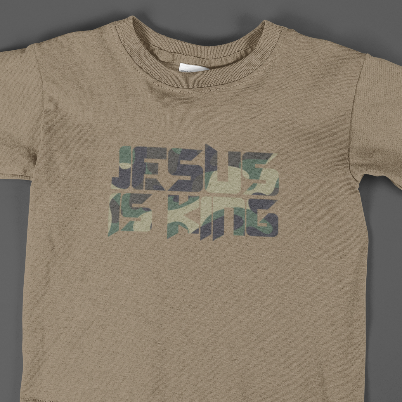 Camo Jesus is King - Adult Unisex Tee