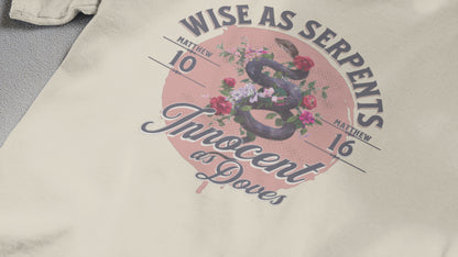 Wise As Serpents Rose Snake - Adult Unisex Tee