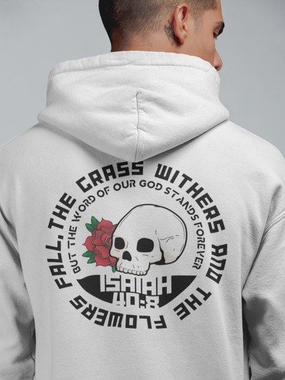 Rose Skull - Adult Unisex Hooded Sweatshirt