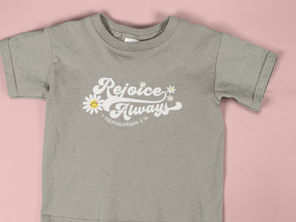 Groovy Rejoice Always - Kids Christian Tee