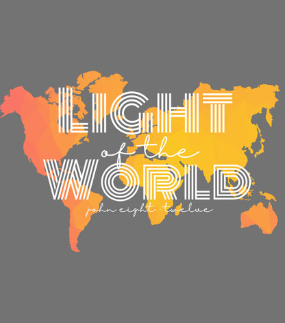 Light of the World Map - Kids Christian Tee