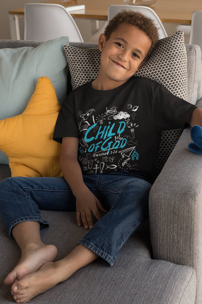 Sketch Child of God - Kids Christian Tee