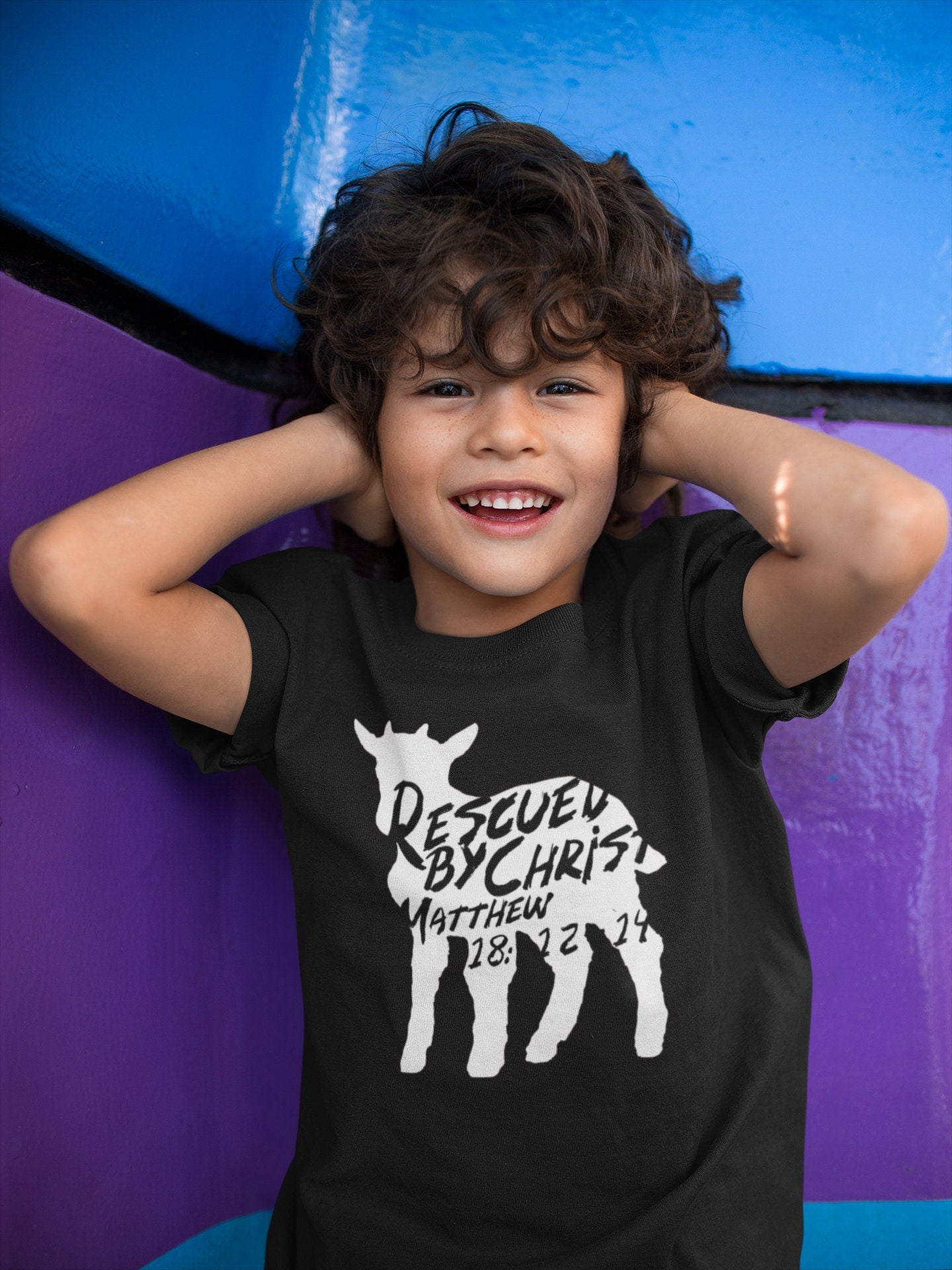 Rescued Lamb - Kids Christian Tee