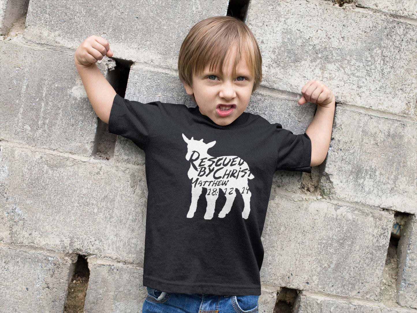 Rescued Lamb - Kids Christian Tee