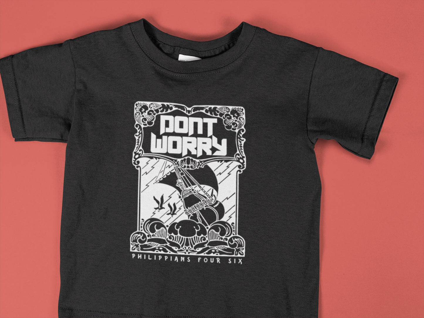 Ship Don't Worry - Kids Christian Tee